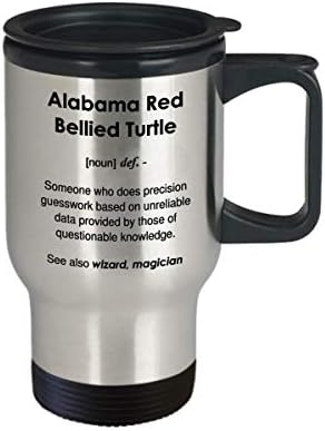 Vicces Alabama Piros Hasú Teknős Meghatározása Bögre - 14oz Utazási Bögre