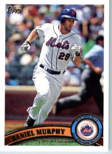2011 Topps Baseball Kártya 607 Daniel Murphy - New York Mets - MLB Trading Card (Series 2)