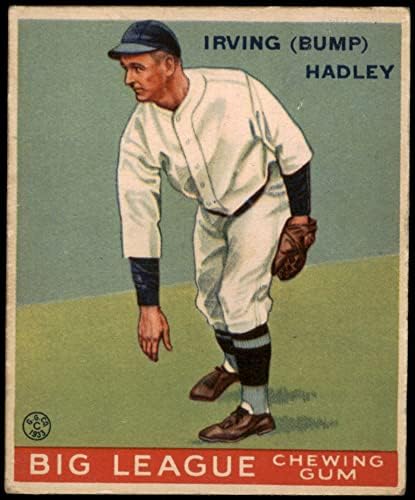 1933 Goudey 140 Bump Hadley St. Louis Browns (Baseball Kártya) Dean Kártyák 2 - JÓ Browns