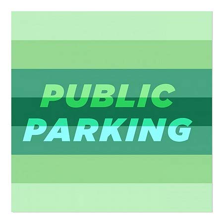 CGSignLab | Nyilvános Parkolás -Modern Gradiens Ablak Ragaszkodnak | 24x24