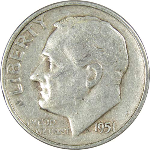 1951 S Roosevelt Fillér AG Jó, 90% - Os Ezüst-10c MINKET Érme Gyűjthető