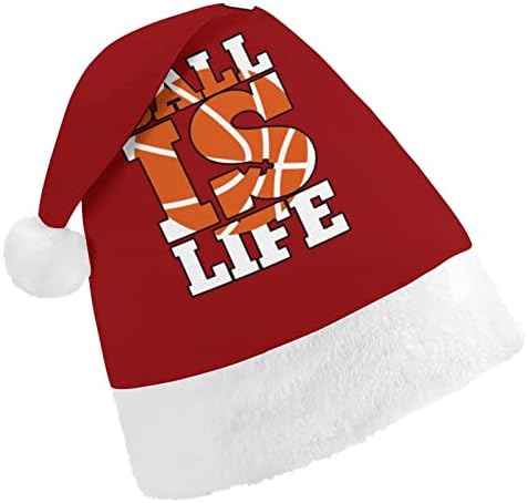 Kosárlabda az Élet Karácsonyi Kalap Személyre szabott Télapó Sapka Vicces Karácsonyi Díszek