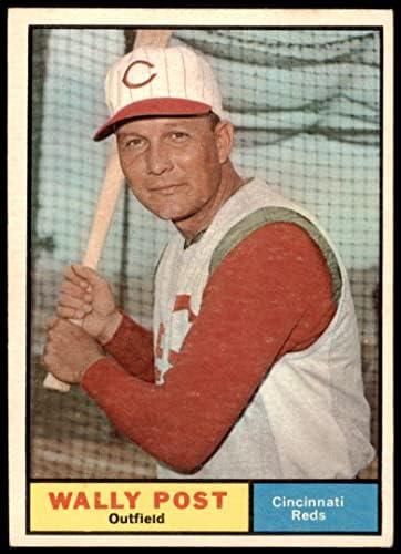 1961 Topps 378 Wally Post Cincinnati Reds (Baseball Kártya) EX Vörösök