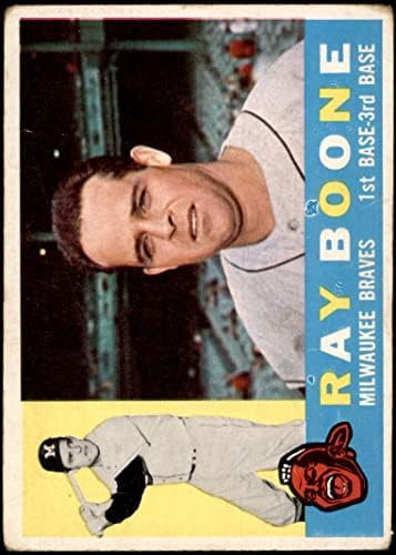 1960 Topps 281 Ray Boone Milwaukee Bátrabbak (Baseball Kártya) FAIR Bátrabbak
