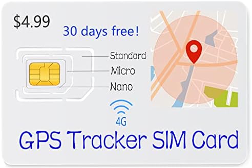 4G LTE SIM-Kártya GPS Nyomkövető-Tartalmaz Egy Hónap Ingyenes Adatok - Nem Aktiválása/Nincs Szerződés - Roaming usa Kanada,
