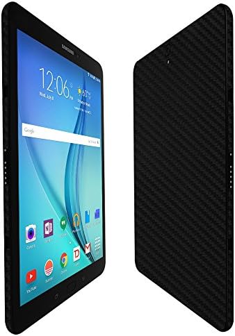 Skinomi Fekete Szénszálas Teljes Test Bőr Kompatibilis a Samsung Galaxy Tab S3 (9,7 hüvelykes)(Teljes Lefedettség) TechSkin