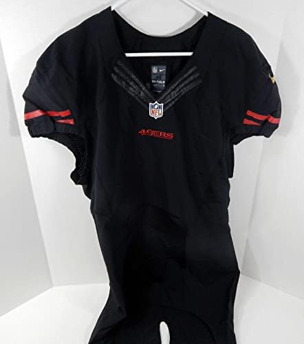 2015 San Francisco 49ers Üres Játék Kibocsátott Fekete Jersey Szín Rush 46 DP30141 - Aláíratlan NFL Játék Használt Mezek