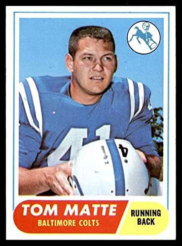 1968 Topps 178 Tom Matte Baltimore Colts (Foci Kártya) NM Colts Ohio St.