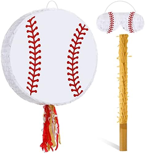 Nagy Baseball Pinata a Szülinapi Buli 15.74 x 15.74 Hüvelyk Baseball Pinata Gyerekeknek a Bot meg a Kendőt Hagyományos Mexikói