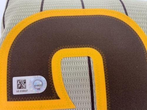 Fernando Tatis Aláírt Autogramot Nike MLB Replika Padres Jersey MLB & Fanatikusok - Dedikált MLB Mezek